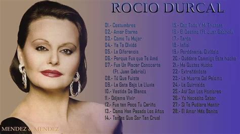 Rocio Durcal Grandes Exitos Sus Mejores Canciones Youtube