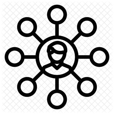 Business Network Icon Download In Line Style