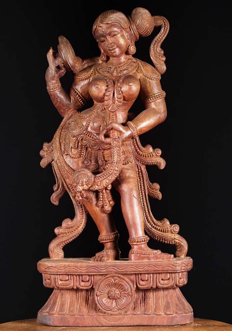Check Out The Deal On Sold Wooden Mirror Devi Statue 30 At Hindu Gods