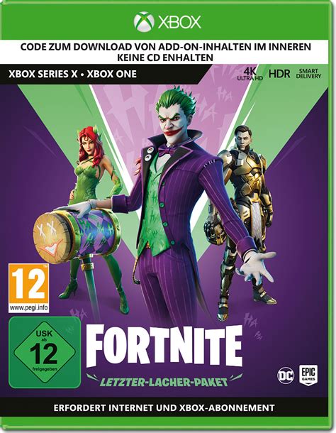 As new players enter the gaming arena, they keep on spending huge money for updating characters, buying different game items and weapon skins to. Fortnite - The Last Laugh Bundle (Code in a Box) [Xbox One ...