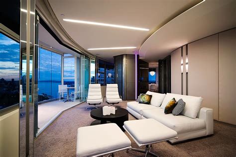 Modern Apartment Interior Design In Warm And Glamour Style