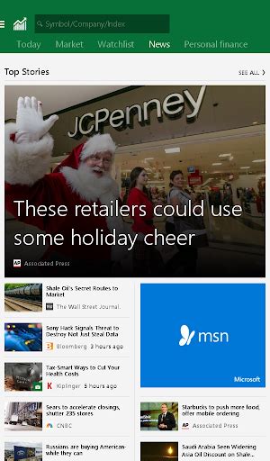 Check spelling or type a new query. MSN Money- Stock Quotes & News 1.2.1 APK by Microsoft Corporation Details