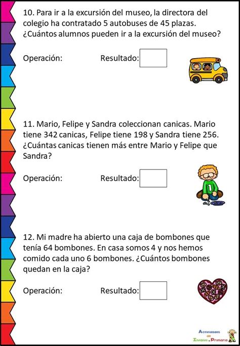 Colección De Problemas Matemáticos 2º Primaria Problemas Matemáticos