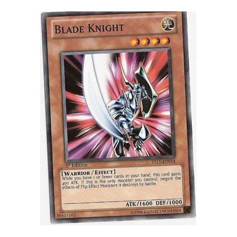 Yu Gi Oh Card Ys11 En014 Blade Knight Common Chaos Cards