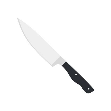 Icône De Couteau De Cuisine Du Chef Isolé Sur Fond Blanc Couteau Et