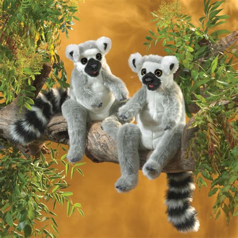 Kids Ring Tailed Lemur Puppet Temple And Webster