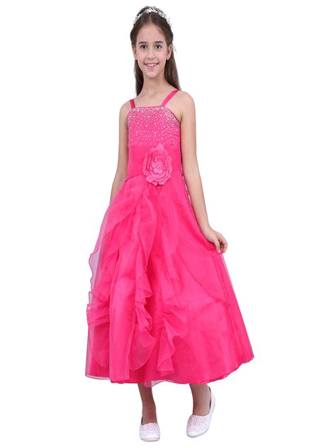 Aislor Kids Organza Flower Girl Dress Bridesmaid Wedding Birthday Party