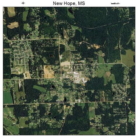 Aerial Photography Map Of New Hope Ms Mississippi