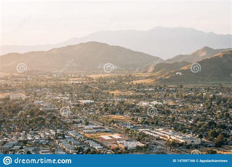 View From Mount Rubidoux In Riverside California Stock Photo Image