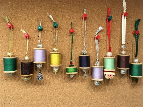 Sewing Machine Bobbin And Thread Spool Ornaments Spool Crafts Thread