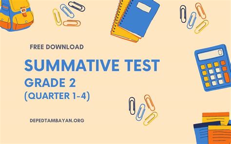 Grade 2 Summative Tests