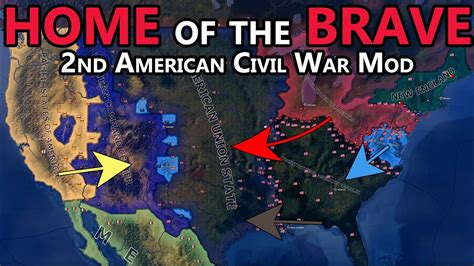 Kaiserreich American Civil War Home Of The Brave Hoi4 Timelapse