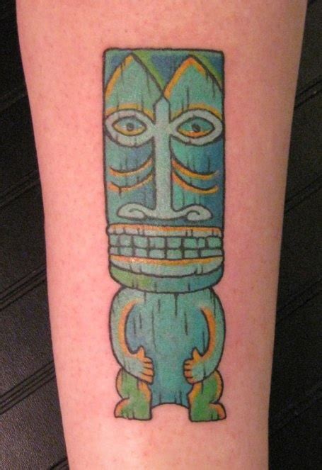 Shag Inspired Tiki Tattoo Tiki Tattoo Traditional Tattoo Tattoos