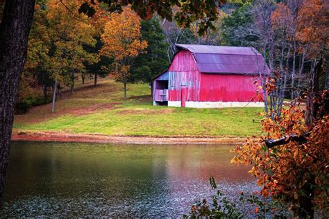 Barn In Autumn Country Fireplace Photo Photo Printing