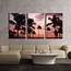 Wall26 3 Piece Canvas Wall Art  Tropical Landscape With Palm Trees At