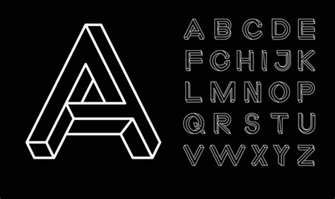 Alphabetic Fonts And Numbers — Stock Vector © Wimstock 46947943