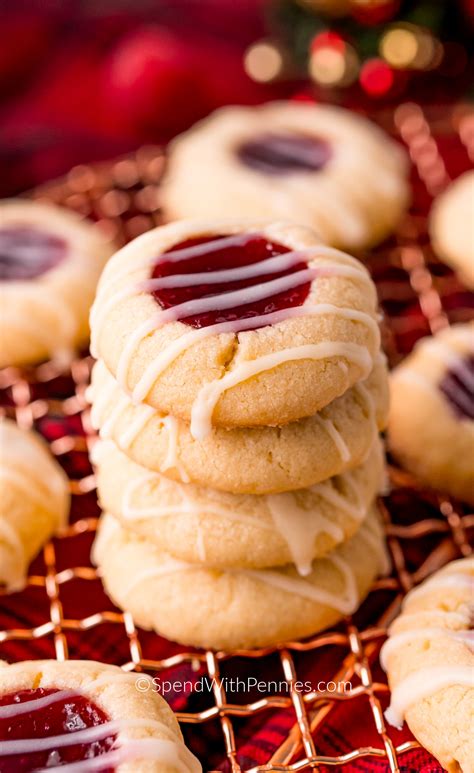 Raspberry Jam Thumbprint Cookies Spend With Pennies Tasty Made Simple