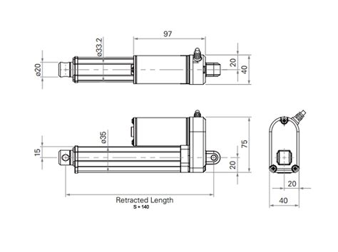 Linear Actuator 300mm Stroke 50mmsec 12v Swift Movement With 100n