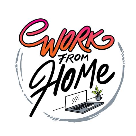 Work From Home Lettering Series On Behance