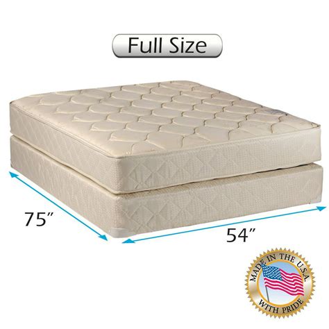 Comfort Classic Full Size Double Sided Gentle Firm Mattress Set With