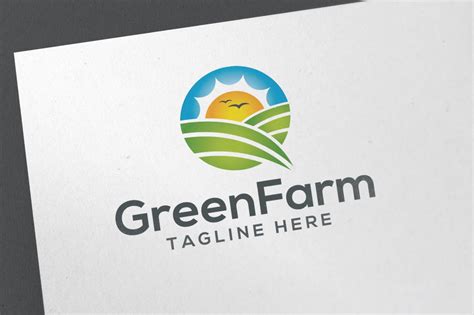 Green Farm ~ Logo Templates ~ Creative Market