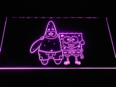 Spongebob Squarepants Spongebob And Patrick Led Neon Sign Safespecial