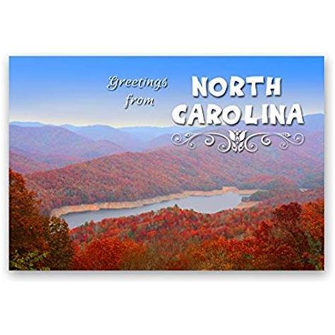 Greetings From North Carolina Postcard Set Of 20 Identical Postcards