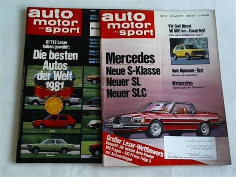 Jahrgang 1981 Heft Nr 3 Jahrgang 1977 Heft Nr 15 Von Auto Motor