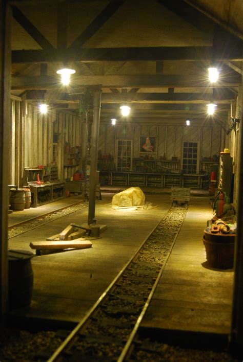 Pudding River Lumber Co. - Engine House Interior - On30 Modular RR by