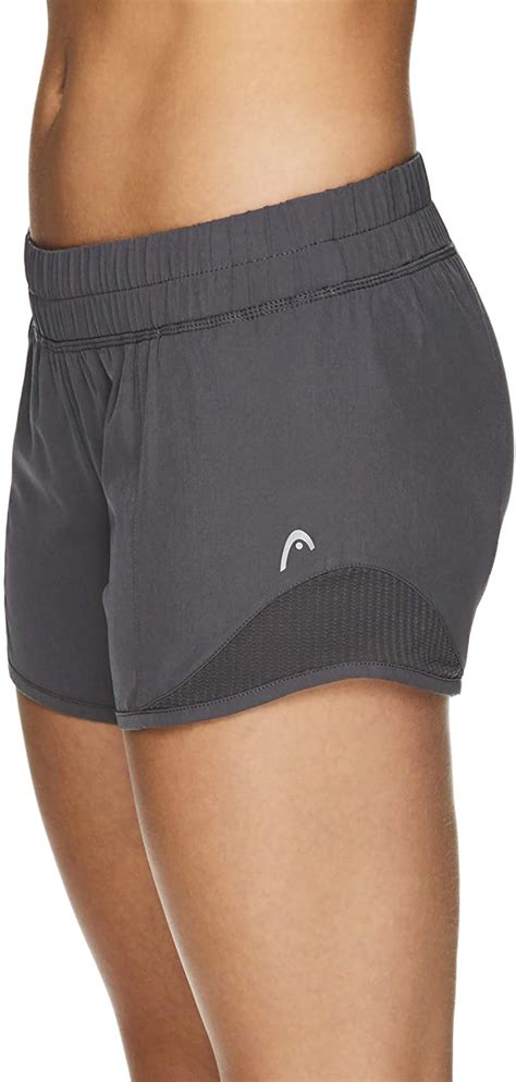 Head Women S Athletic Workout Shorts Polyester Gym Grey Size X