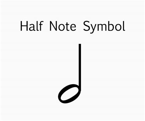 Simbolo Ng Half Note