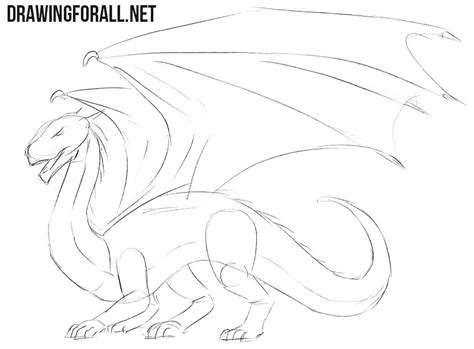 How to Draw a Dragon Easy | Drawingforall.net