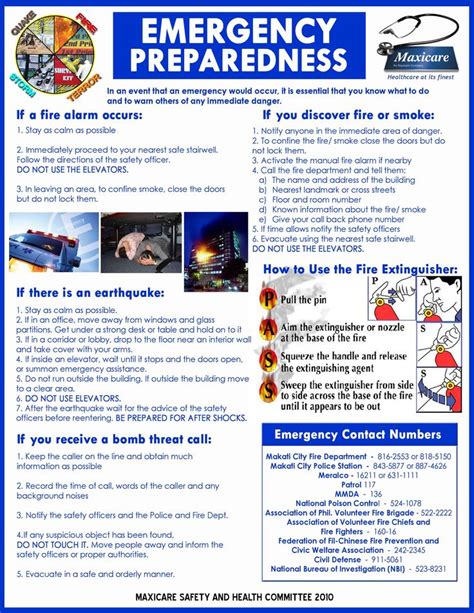 Emergency Preparedness Info From A Company Emergency Preparedness