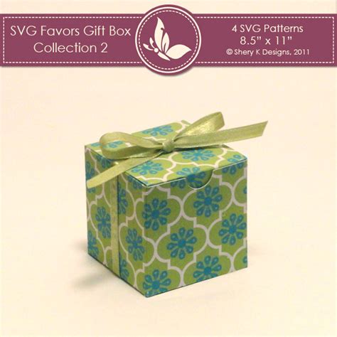 Svg And Printable Favors T Box Collection 2 Shery K Designs