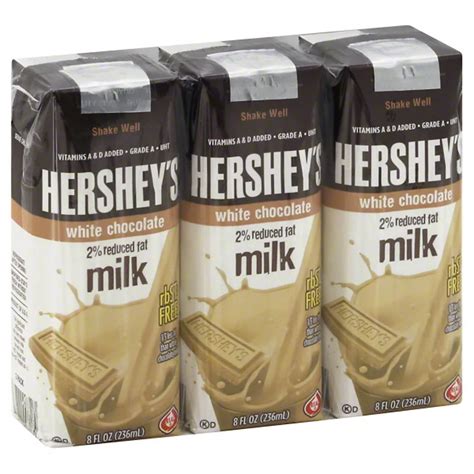 Hersheys 2 Reduced Fat White Chocolate Milk 3 Pk Shop Milk At H E B