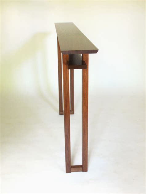 With sturdy mdf construction and easy assembly, this slim side table is an excellent accent piece for any home. Very Narrow Console Table- for Hallways, Long Entry Table ...