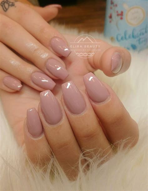 Rose Beige Nails Beige Nails Bridesmaids Nails Gel Nails