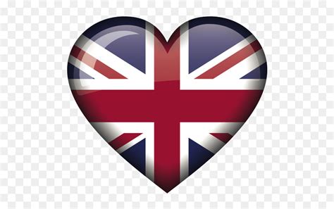 Union Jack Heart Emoji Hd Png Download Vhv