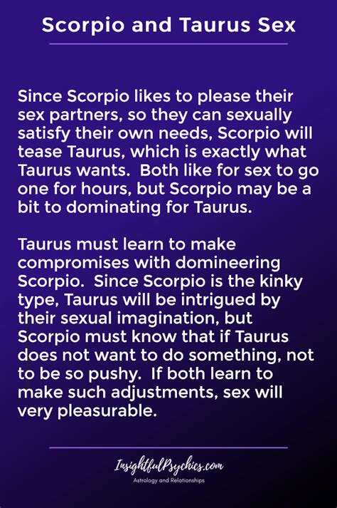 Scorpio And Taurus Compatibility Sex Love And Friendship Artofit