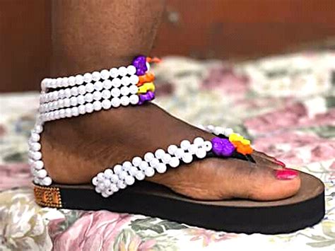 handmade bead slippers in 2021 handmade beads slippers beads