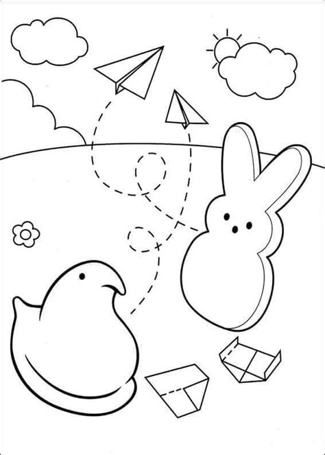 Free Printable Peeps Coloring Pages