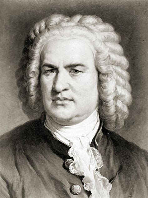 Johann Sebastian Bach Portrait Art Print By English School