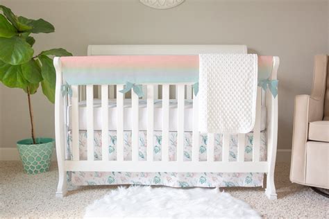 Sweet Sea Turtles Ombre Crib Rail Guards Girl Rail Guards Sweet Sea