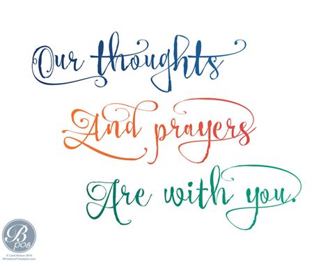 Our Thoughts And Prayers Card Encouragement Sympathy Etsy Hong Kong