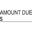 Total amount due is the amount due for payment as on the statement date. SS-4 Amount Due Stamp - theStampmaker.com