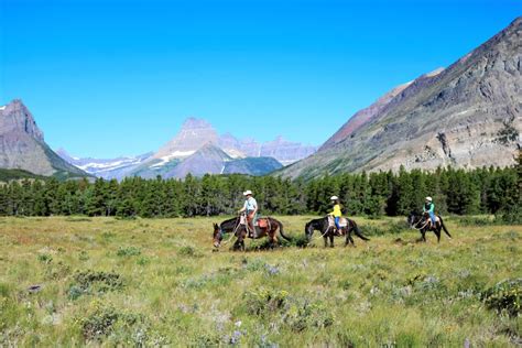Horseback Riding In Glacier National Park Cracker Flats Ride Crown Of