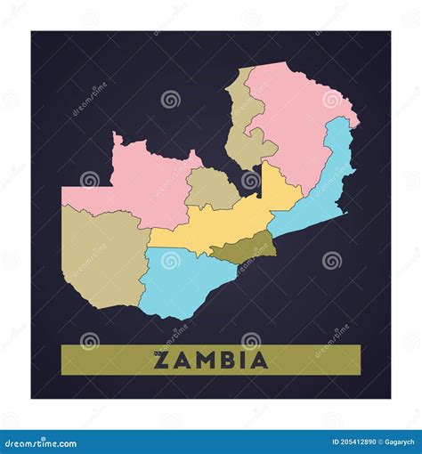 Zambia Map Stock Vector Illustration Of Democrat Lusaka 205412890