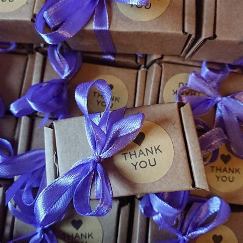 Several guests complimented you on the way you escorted them so quickly and efficiently to their seats, and commented on how friendly and helpful you were. Small thank you gift for your wedding guests - soap favors ...