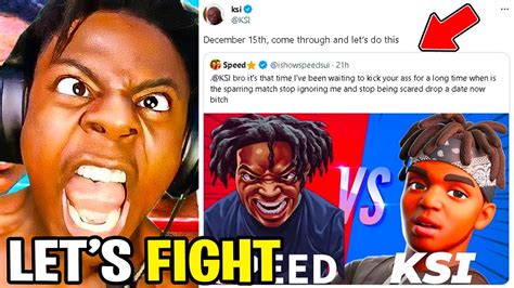 ishowspeed calls out ksi for a boxing match youtube