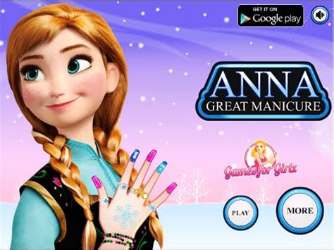 Disney Frozen Games- Anna Great Manicure- Fun Online ...